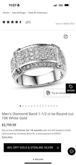Wedding band for men