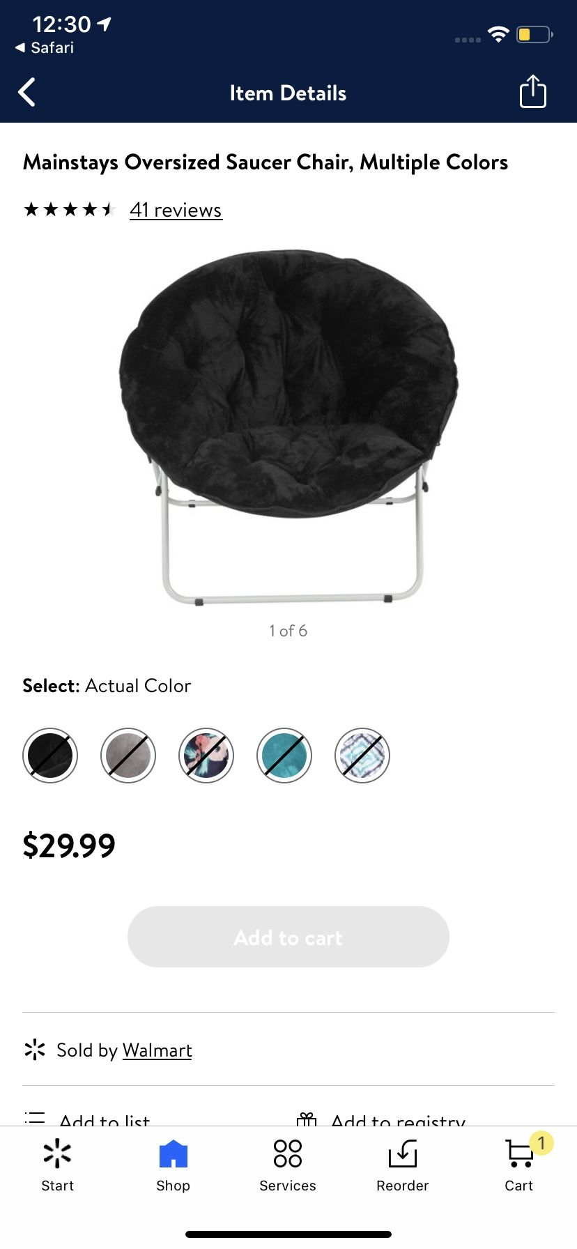 Saucer Chair Brand New