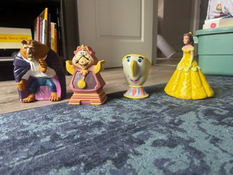 90s Disney Beauty and the Beast Puppet -Set of 4