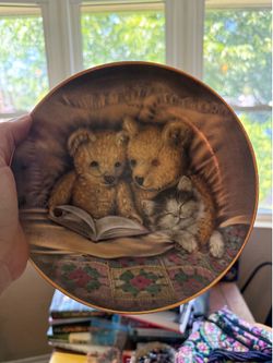 Franklin Mint teddy bear plate
