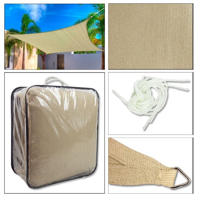 BRAND NEW TOP SAIL SHADE 12FT - TAN FIRM $45