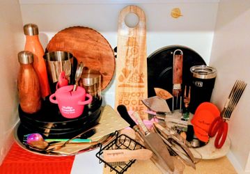 Full Kitchen Utensils, Dishware, Silverware, cutting Boards,  Storage containers & more Bundle