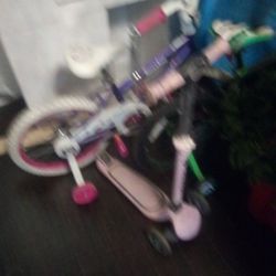 Bike's 2 Girl And Boys A lsweam Pool