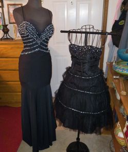 Short And Long Black Evening Gowns (Not Sold As 1 Item) $ Is Per Dress