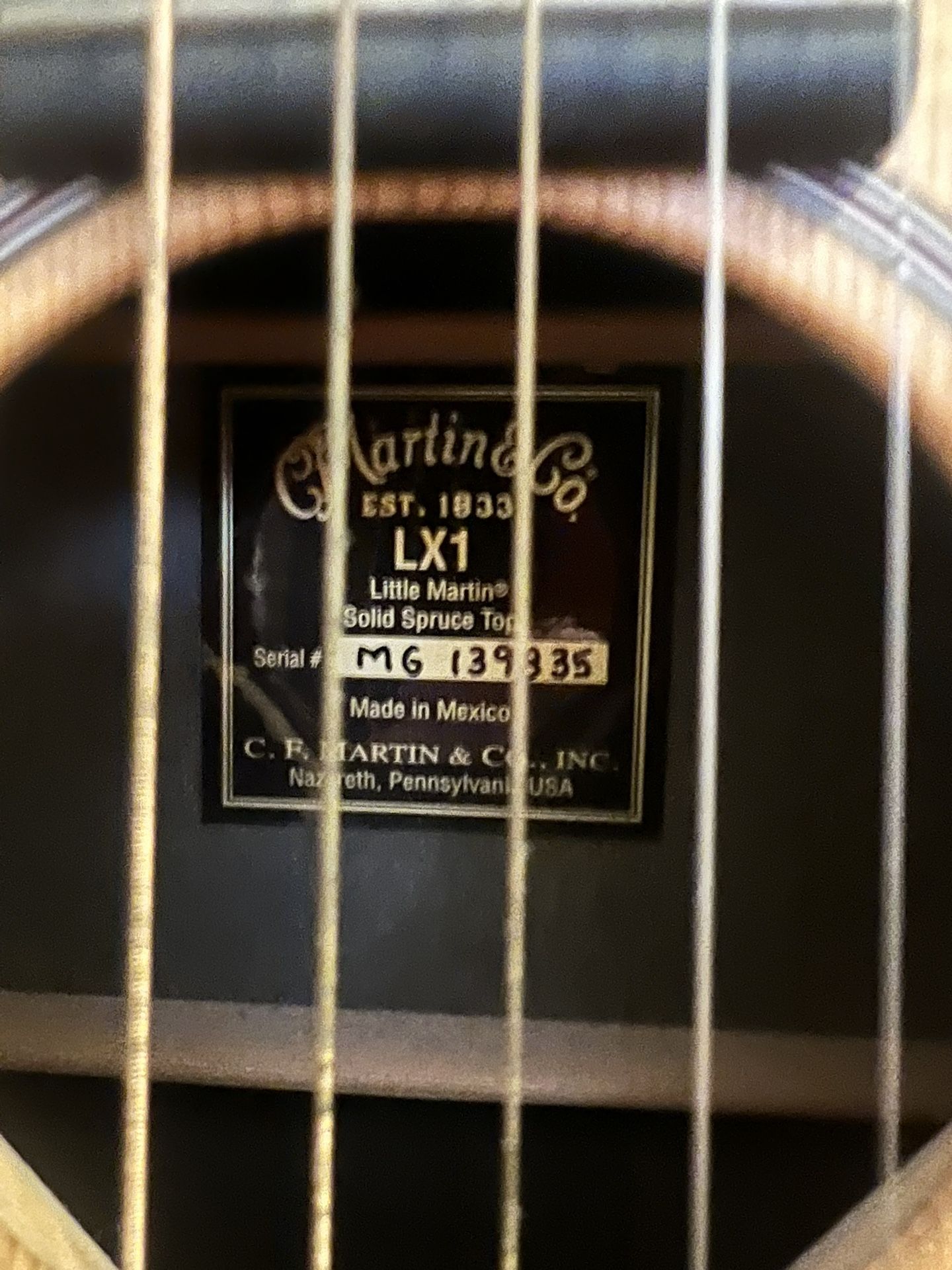 Martin Lx1 Travel Size Acoustic 