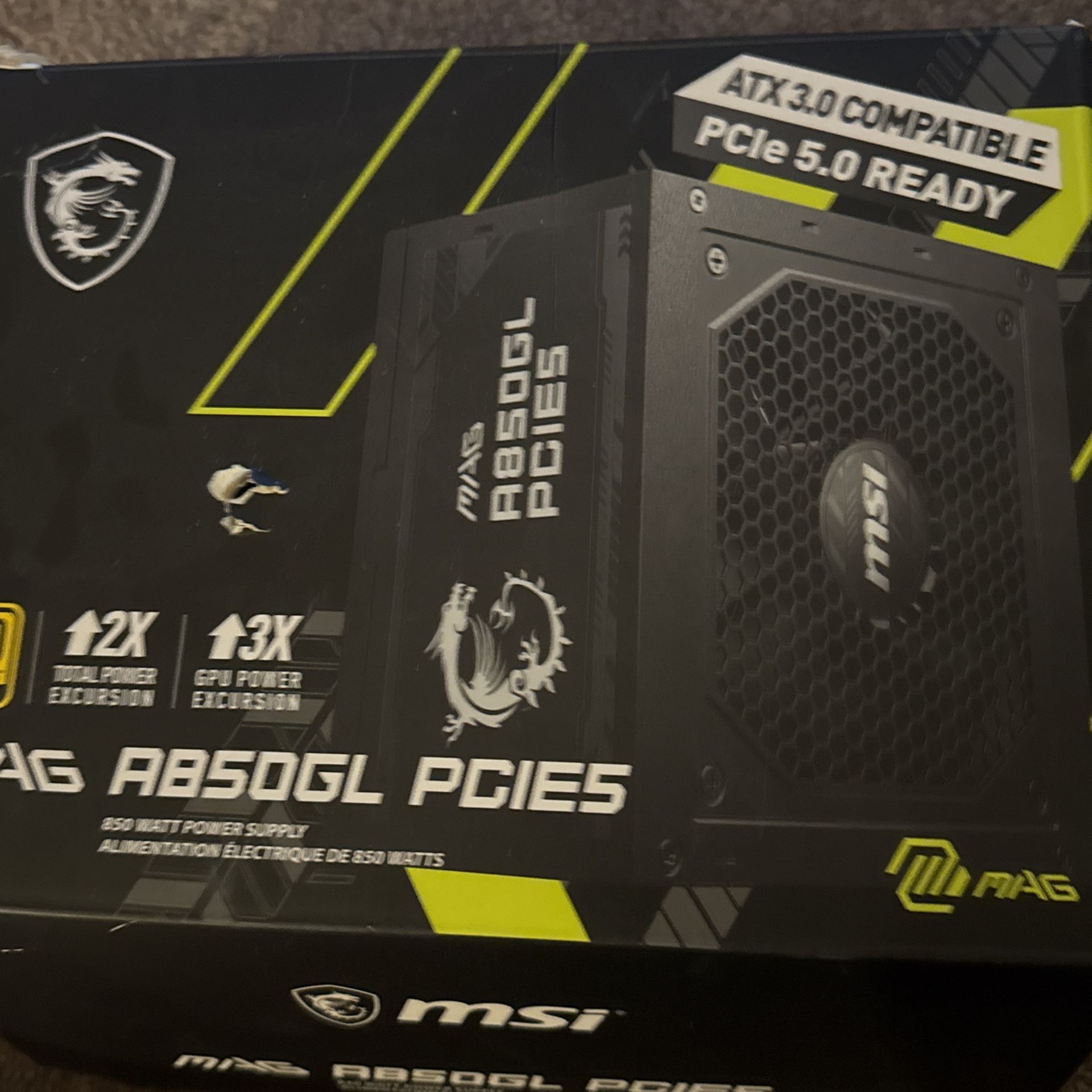 Msi power supply AB50GL PCIE5