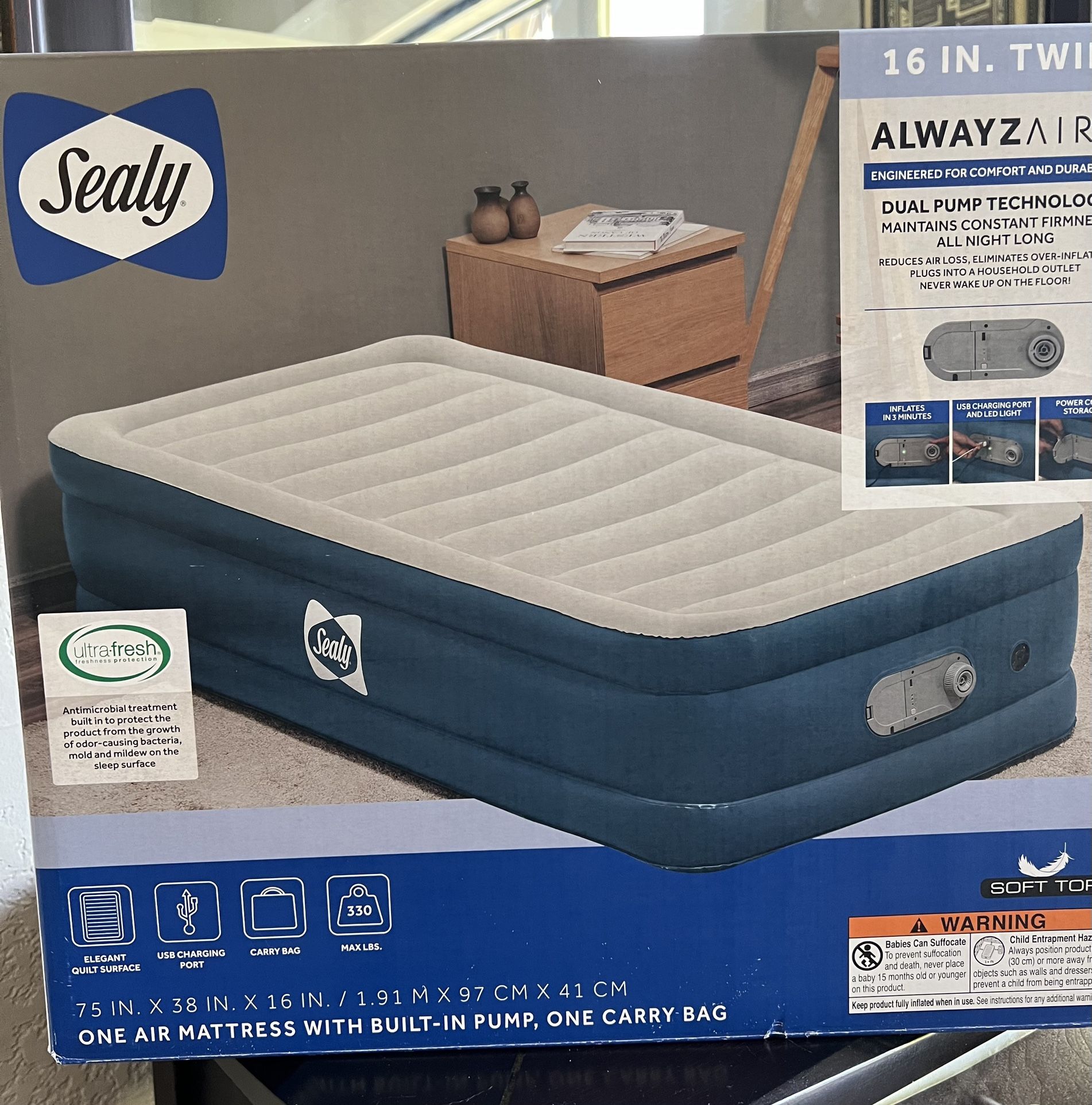 Sealy Air Mattress $75 
