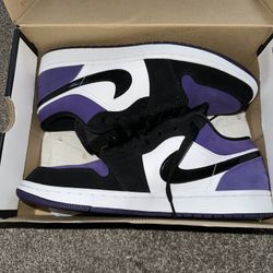 Jordan 1 Low Court Purple