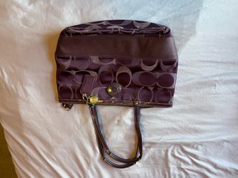 Purple coach bag