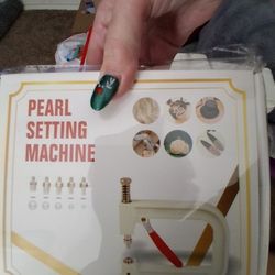 New Pearl Setting Machine With Pearls Ready To Use