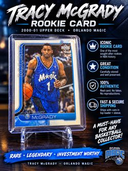 Tracy McGrady 2000-01 Upper Deck Rookie Card