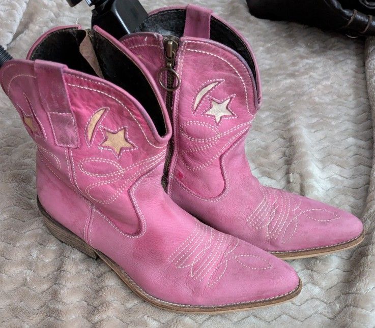 Western Ankle Boots, Size 7.5