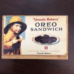 Vintage National Biscuit Company Wooded Pencil Holder
