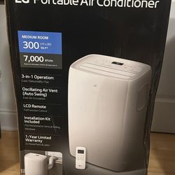 LG - 350 Sq. Ft. Portable Air Conditioner 7,000 BTU for medium room BRAND NEW IN THE BOX!