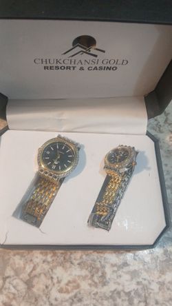 Gold watches his and here need batteries