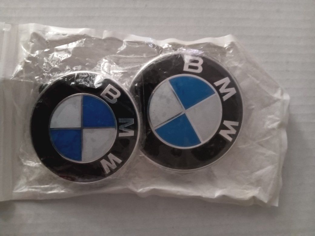 Bmw 82mm,74mm, New Emblems Both $20