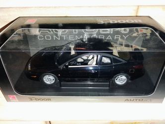 1:18 Autoart Saturn 3-Door Coupe Black Diecast Car! RARE