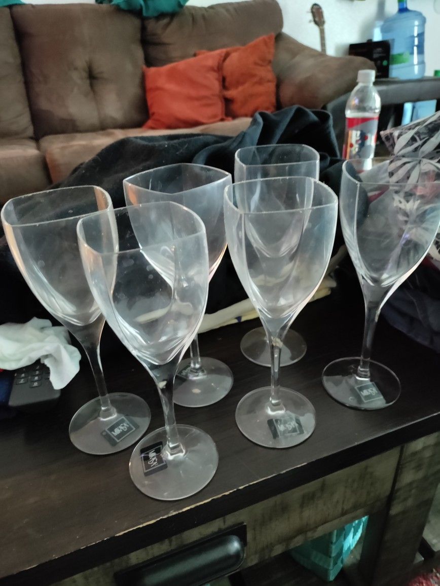 NEW MIKASA WINE GLASSES