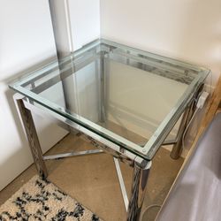 Glass Side Table / Night Stand 