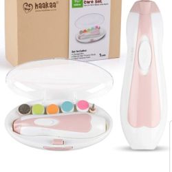 Baby Nail Trimmer Electric Safe Baby Nail Clippers Baby Nail File Kit Manicure Set, Trim Polish Grooming kit for Newborn Toddler or Adults Toes Finger