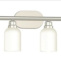Monument 2 Light Vanity Light Brushed Nickel 19in 