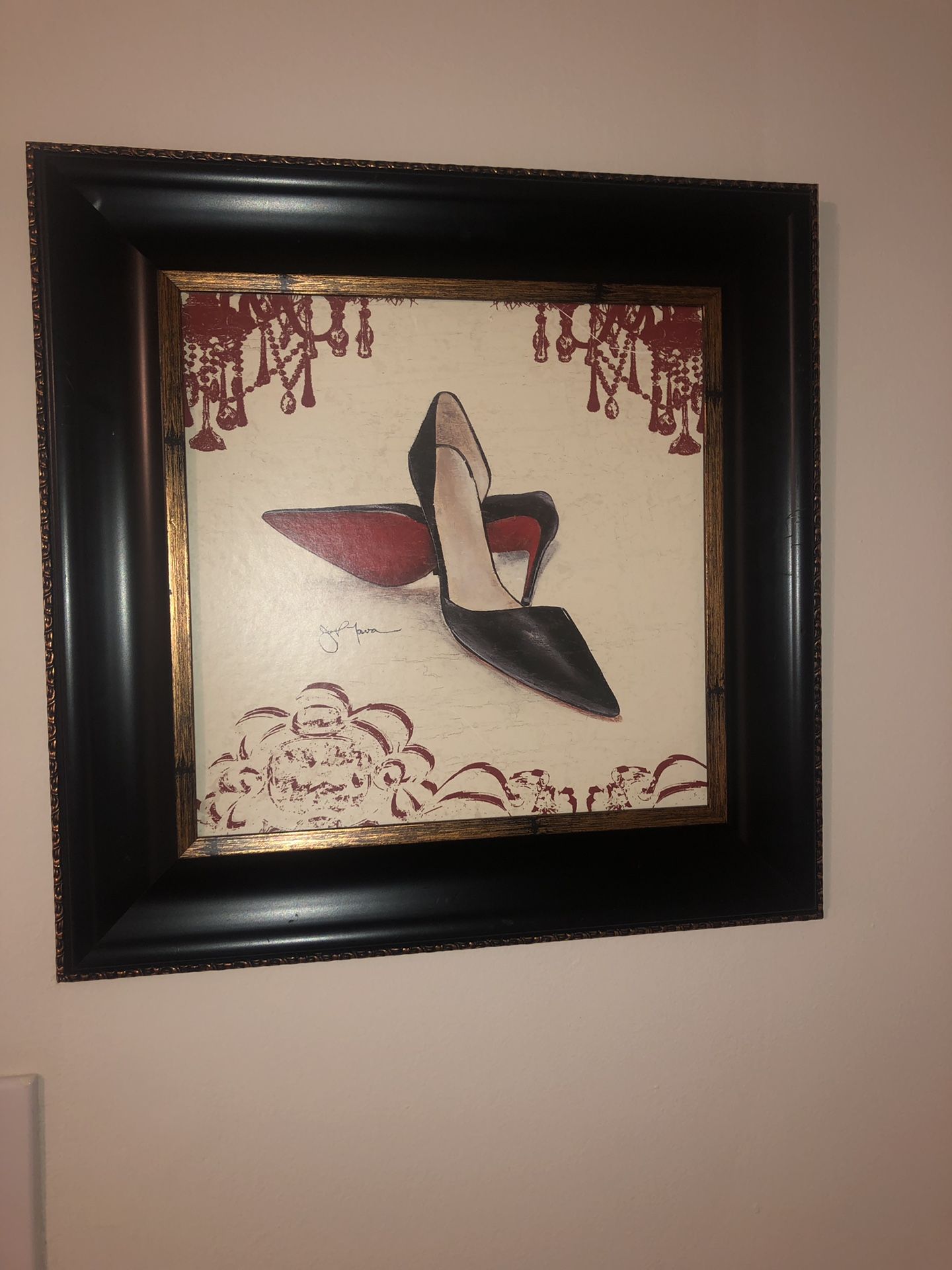 louboutin inspired painting