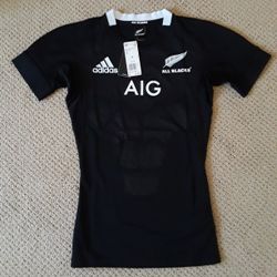 Adidas NZ All Blacks Home Performance Rugby Jersey Adult Men's sz Medium (M)