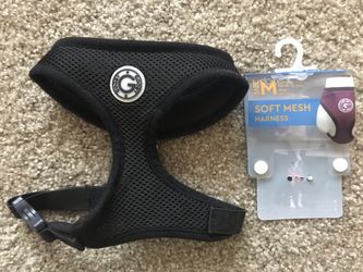 Newish Gooby Soft Mesh Dog Harness-Black-Size M