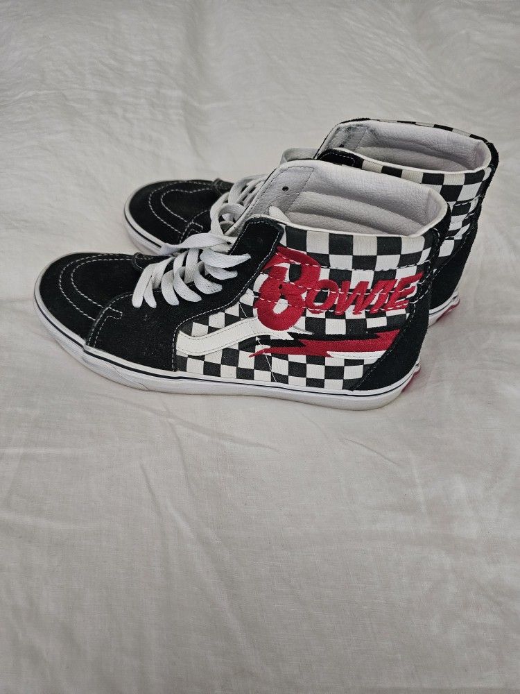 BOWIE hightop VANS In Like New Condition