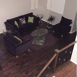 Beautiful Purple Couch Set