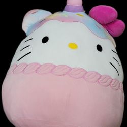 Hello Kitty Cupcake Unicorn Jumbo Squishmallow 