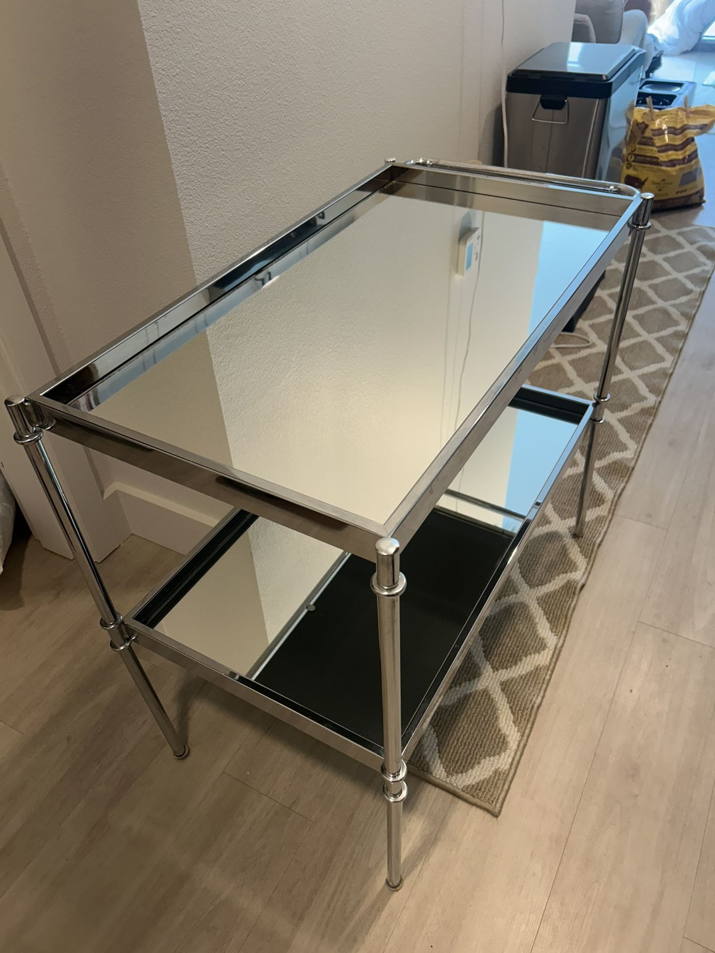 Double Mirror Bar Cart
