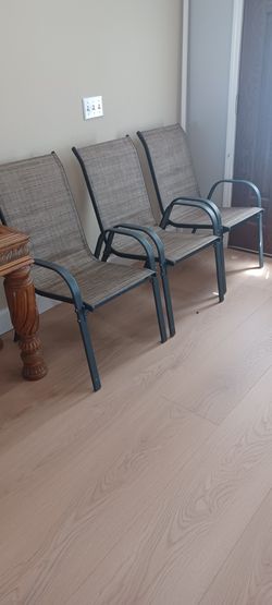 Patio Chairs Set of 3 (MISSING 4TH CHAIR)