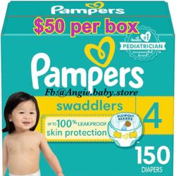 Pampers Swaddlers Size 4 Jumbo Box
