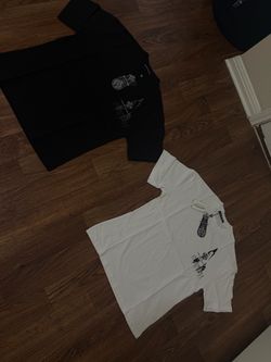 Black & White Chrome Hearts Tees (B-Sm,Md W-Md)