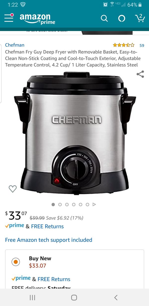 Chefman "The Fry Guy" easy clean deep fryer for Sale in Tumwater, WA