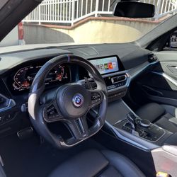 Bmw Carbon Fiber Steering Wheel With Magnetic Paddle Shifters 