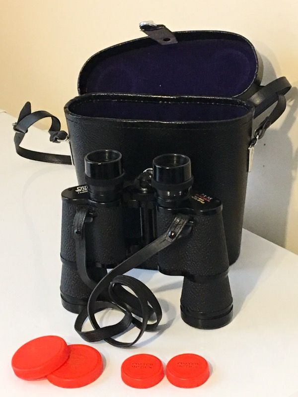 Vintage Stellar Famous Precision 7x35 Coated Optics Binoculars (No.E-9813)