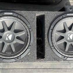 2 12” Kicker Subs And Amp for Sale!