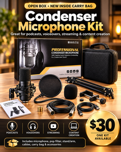 Professional Condenser Microphone Kit
