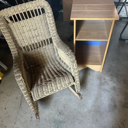 Small  Rocking  Chair/Storage Unit