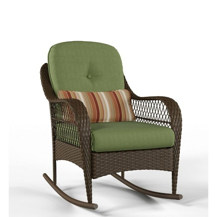 Better Homes & Gardens Azalea Ridge Outdoor Steel Rocking Chair, Green