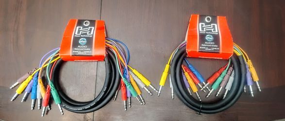 Hosa CSS-802 8-channel 1/4-inch TRS Male Snake - 6.6 foot $80 for the pair