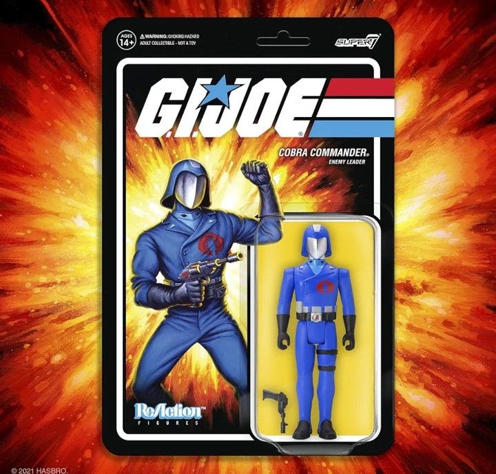 Super7 G.I. Joe Cobra Commander 3.75 in Reaction Figure