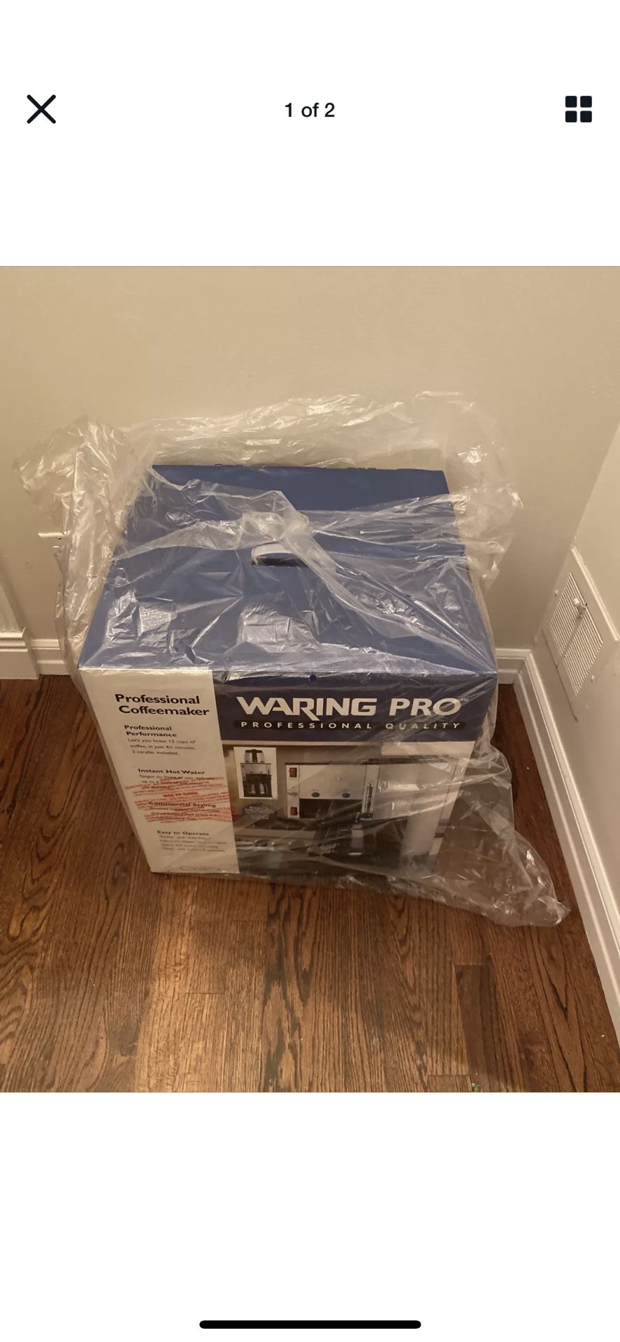 NEW NIB - Waring Pro Professional Quality Coffee Maker- 2 x 12 Cup Carafe WC1000