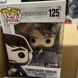 Unmasked Corvo Dishonored 2 Funko Pop #125