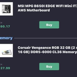 AM5 Pc Parts. NOT FREE