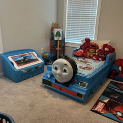 Thomas The Train Bed And Toy Bin