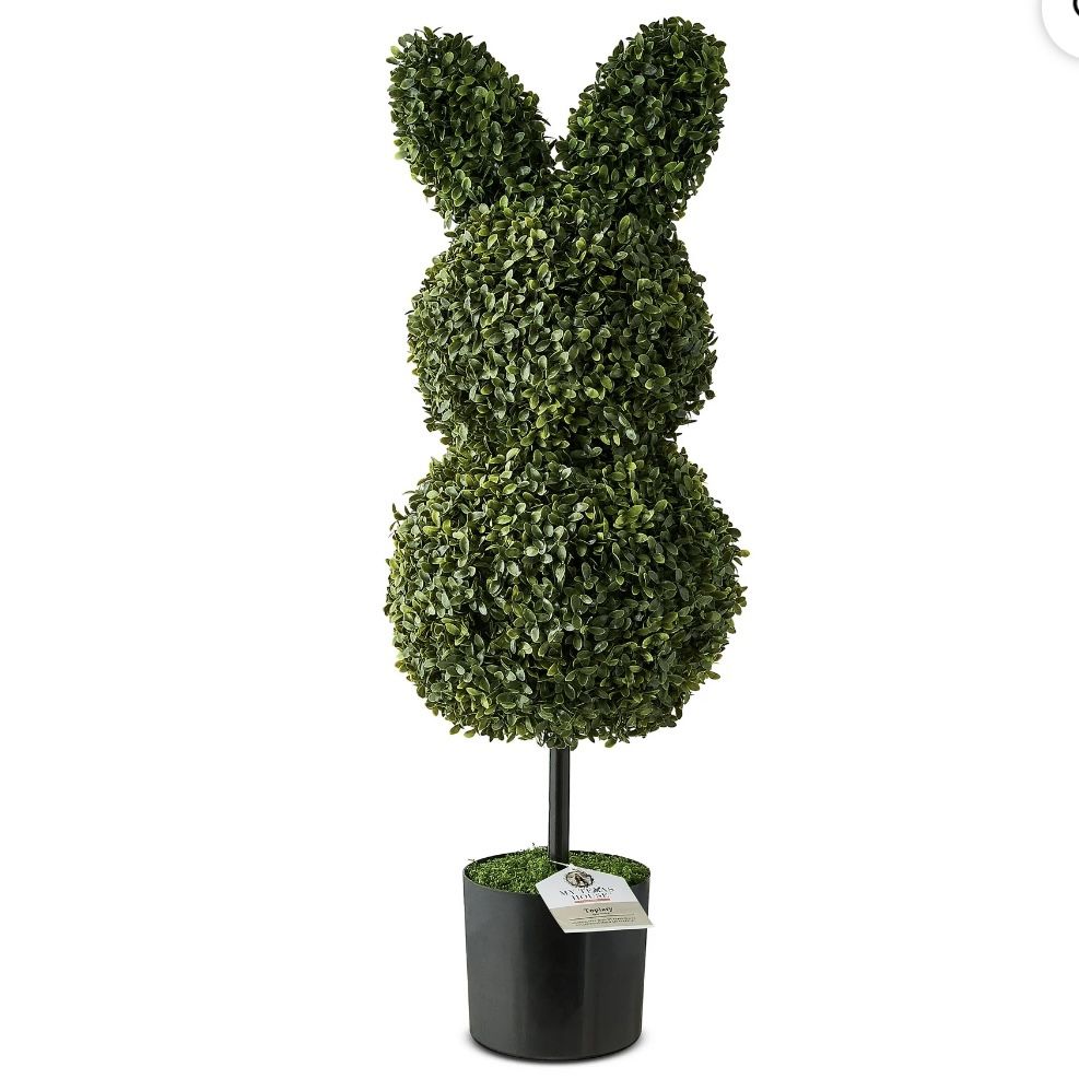 My Texas House Easter Bunny Topiary 36” Yard Decor