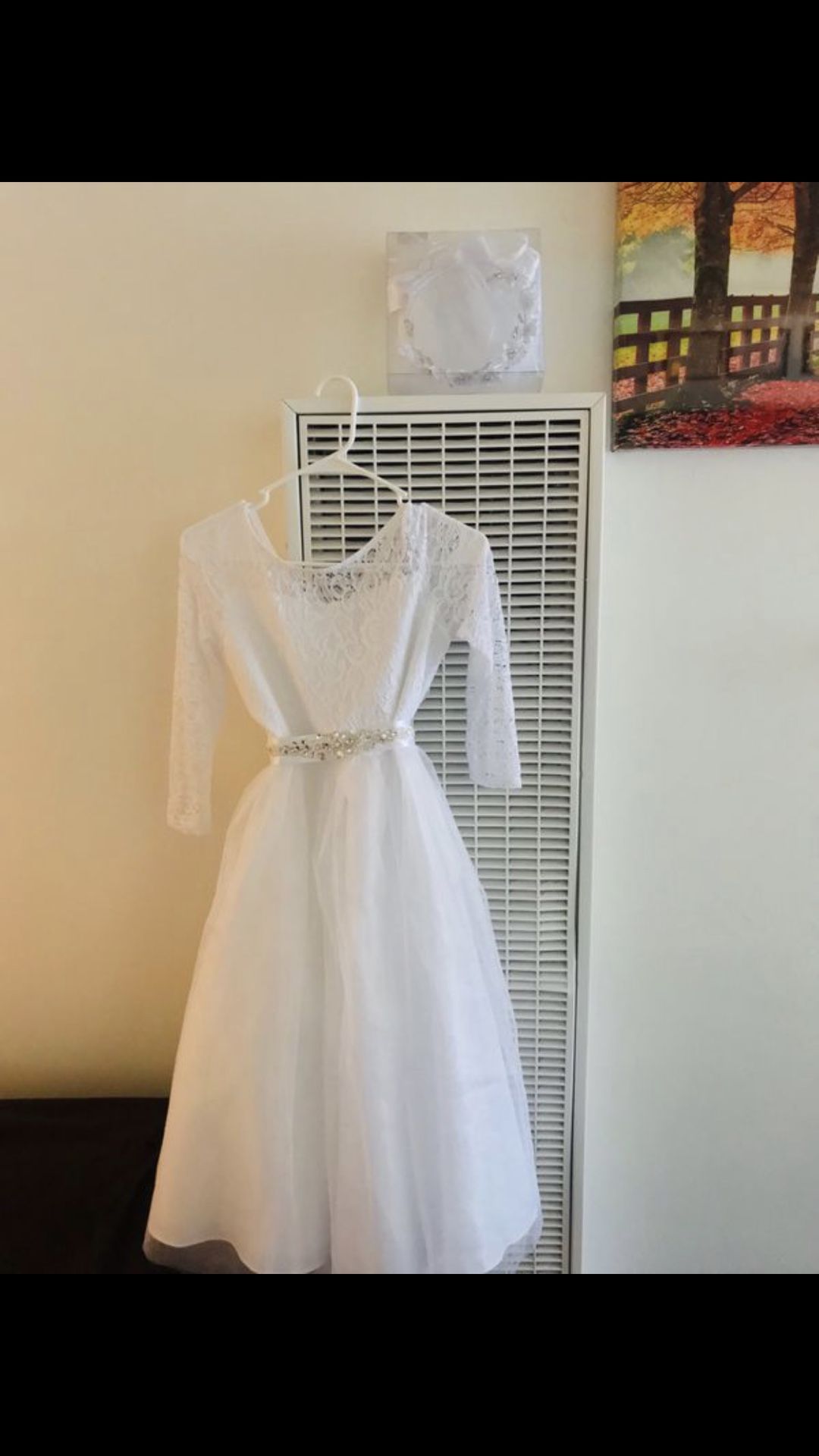 White Dress Size:16